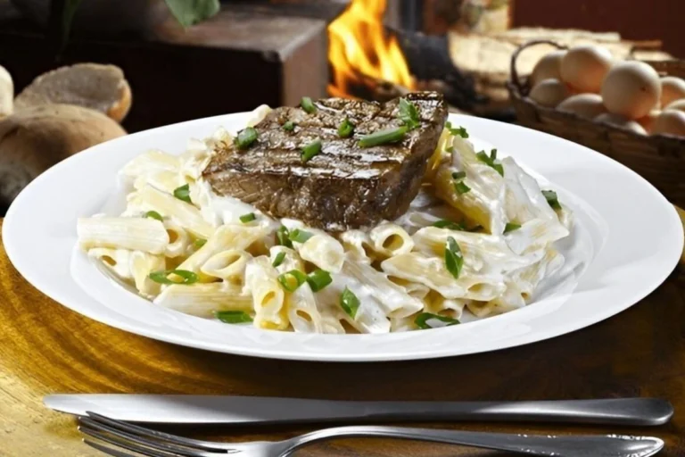 steak and pasta