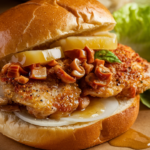 honey pepper pimento chicken sandwich