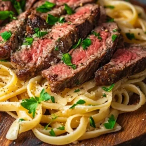 steak and pasta