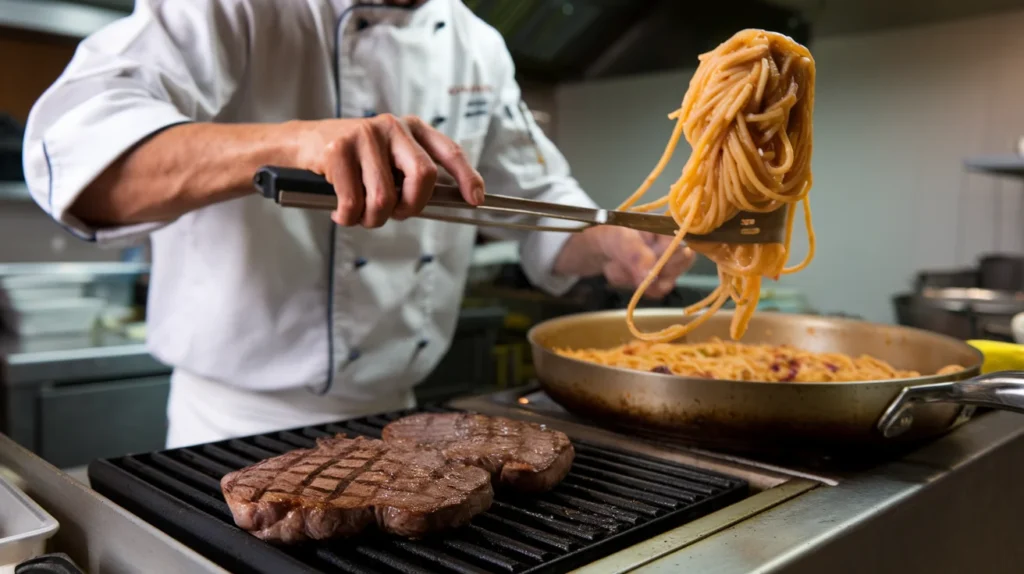 Preparing the Steak