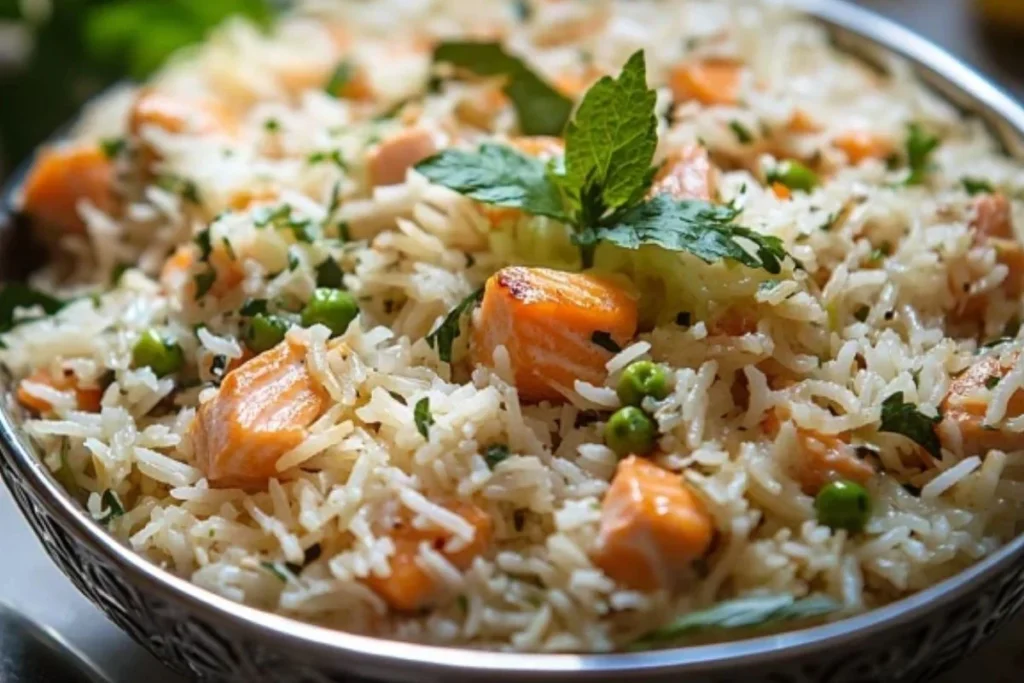 salmon rice recipe