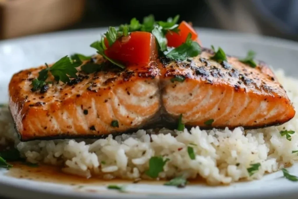 salmon rice recipe