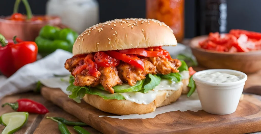 Pepper Pimento Chicken Sandwich