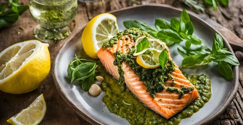 pesto salmon

