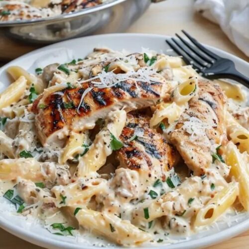 Garlic Parmesan Chicken Pasta