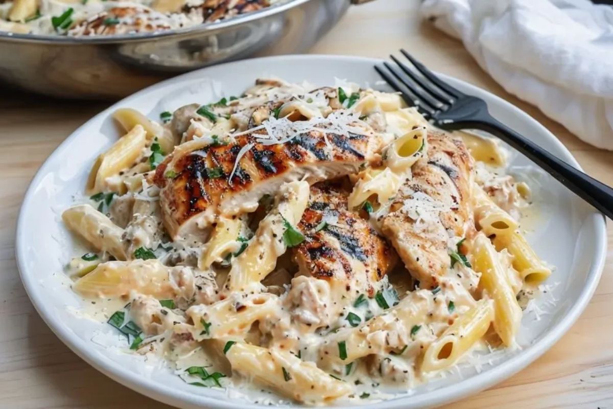 Garlic Parmesan Chicken Pasta