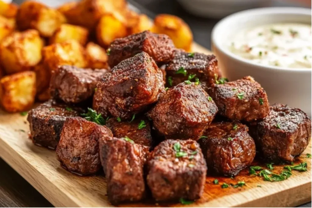 Steak Bites and Potatoes