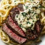 Steak Gorgonzola Alfredo