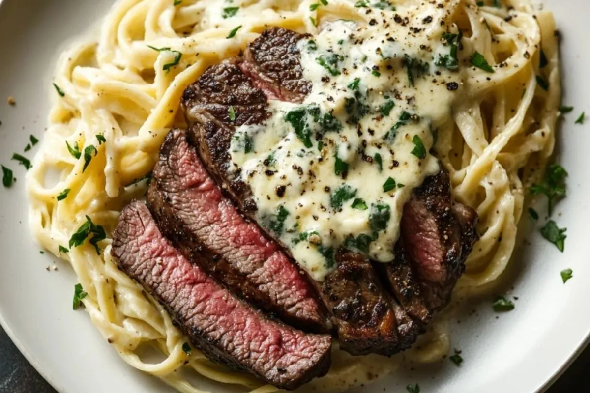 Steak Gorgonzola Alfredo