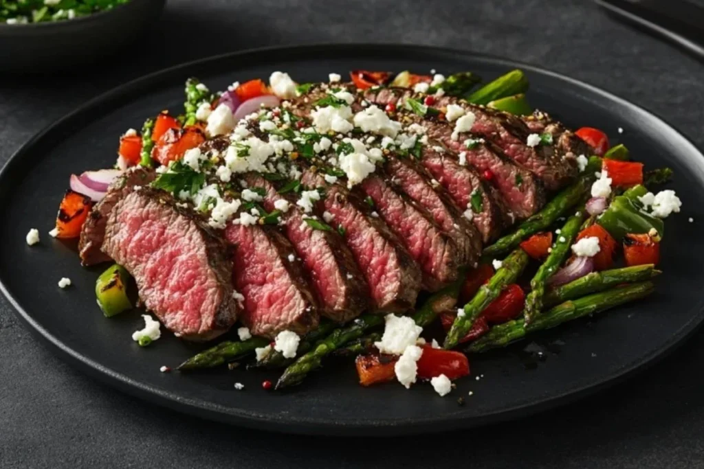 beef lion flat iron steak label​

