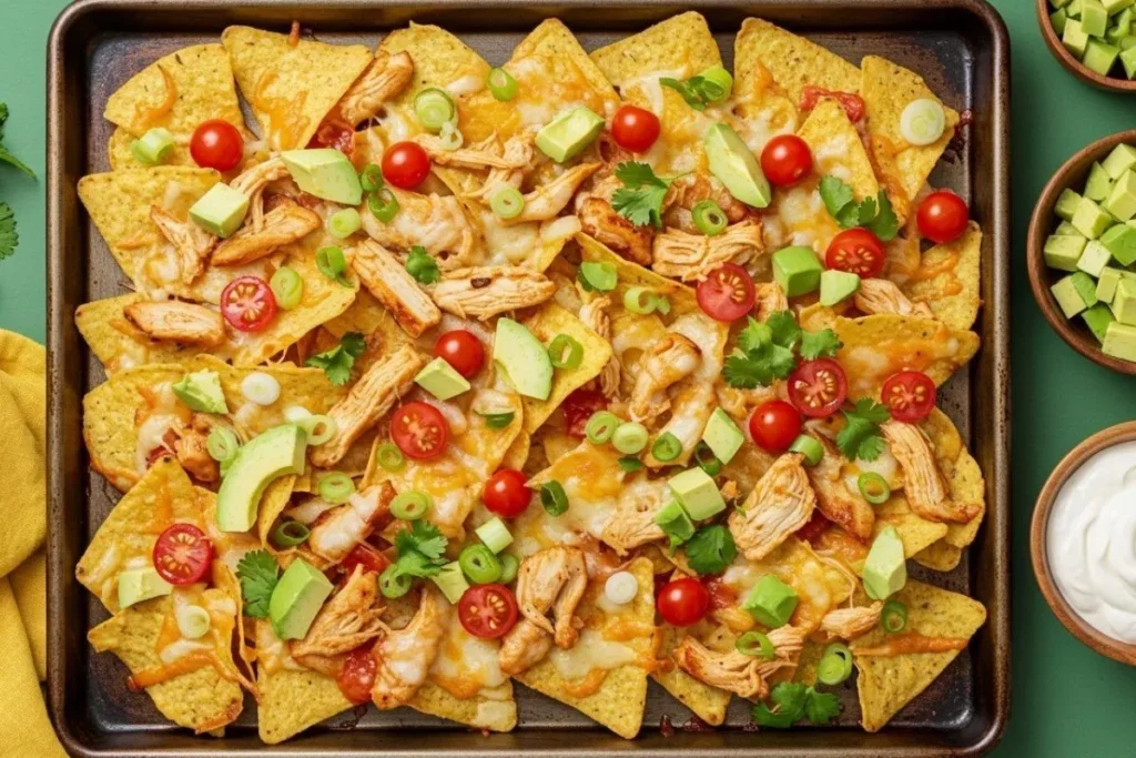 Nacho chicken bread
