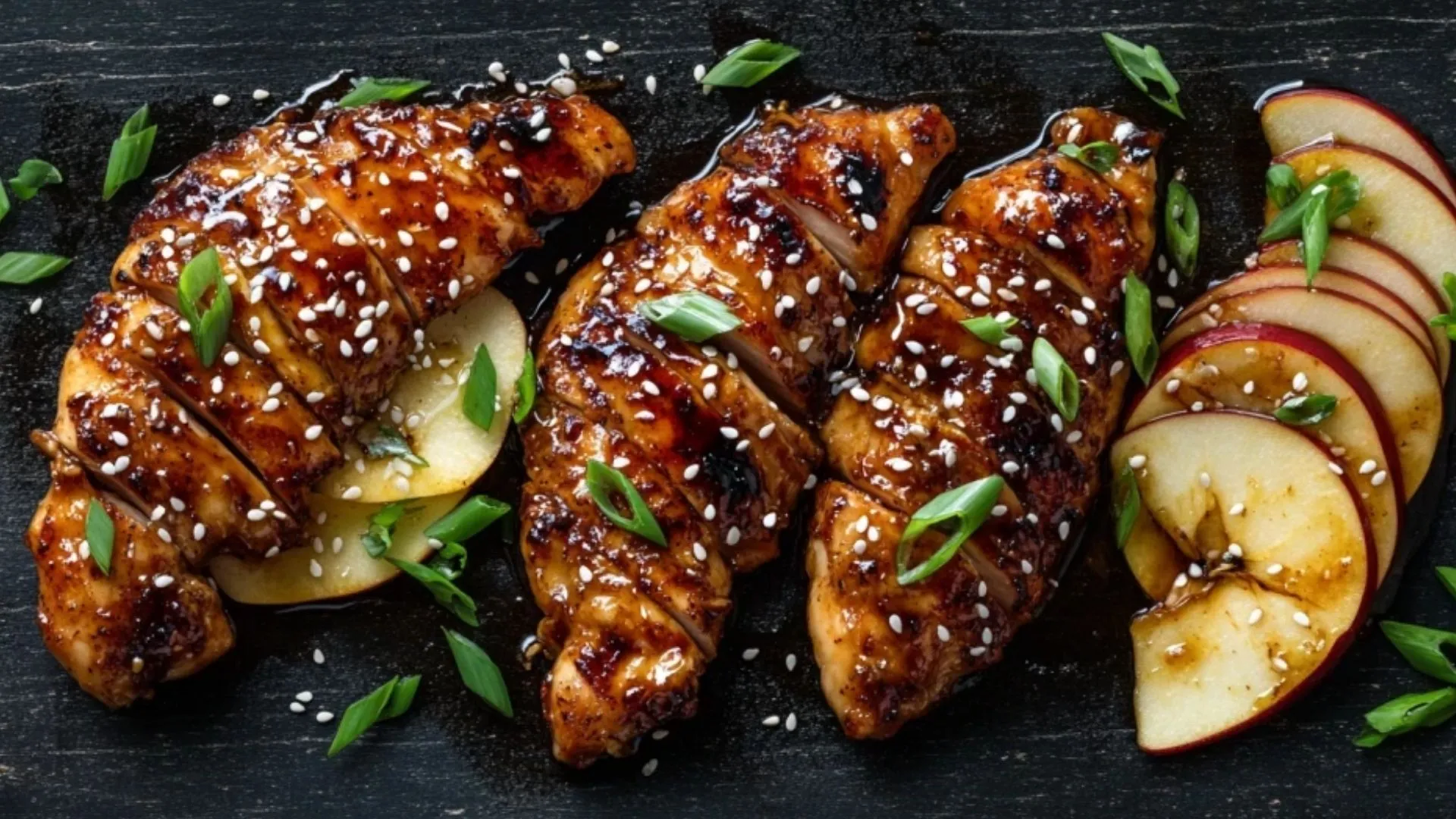 apple and honey-glazed chicken tenders